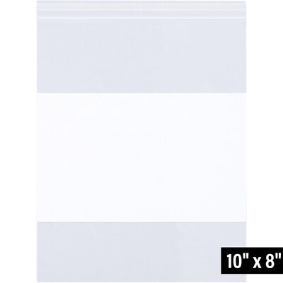 8 x 10 Reclosable Poly Bag, 4 Mil, Clear, 1000/Carton (PB4002)