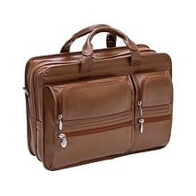 McKleinUSA Hubbard Leather Briefcase, Brown (88434)