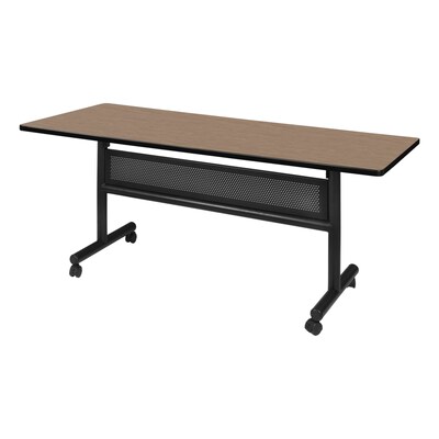 Regency Kobe Flip-Top Training Nesting Table w/ Modesty Panel, 60 x 30, Noble Oak (MKFTM6030NO)
