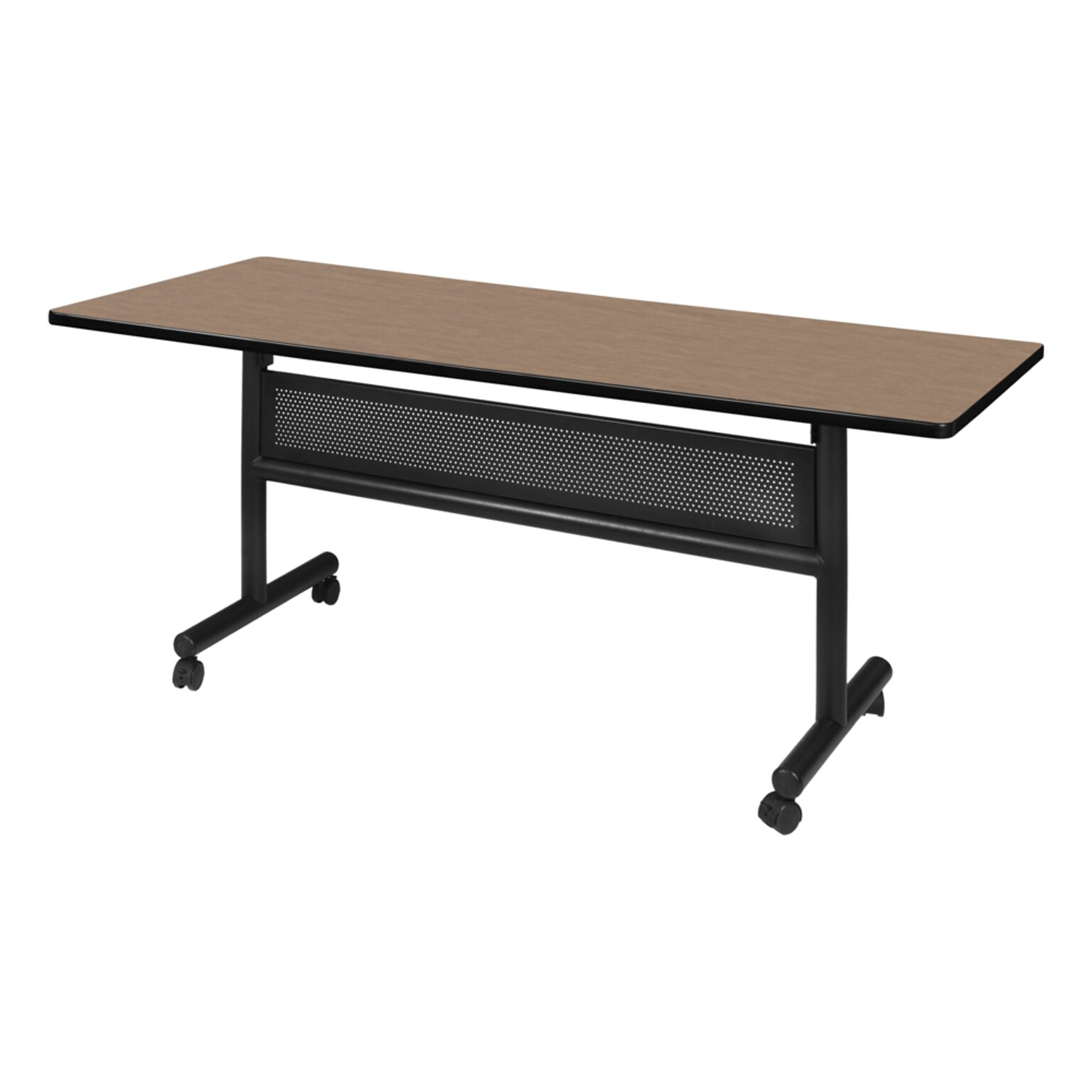 Regency Kobe Flip-Top Training Nesting Table w/ Modesty Panel, 60 x 30, Noble Oak (MKFTM6030NO)