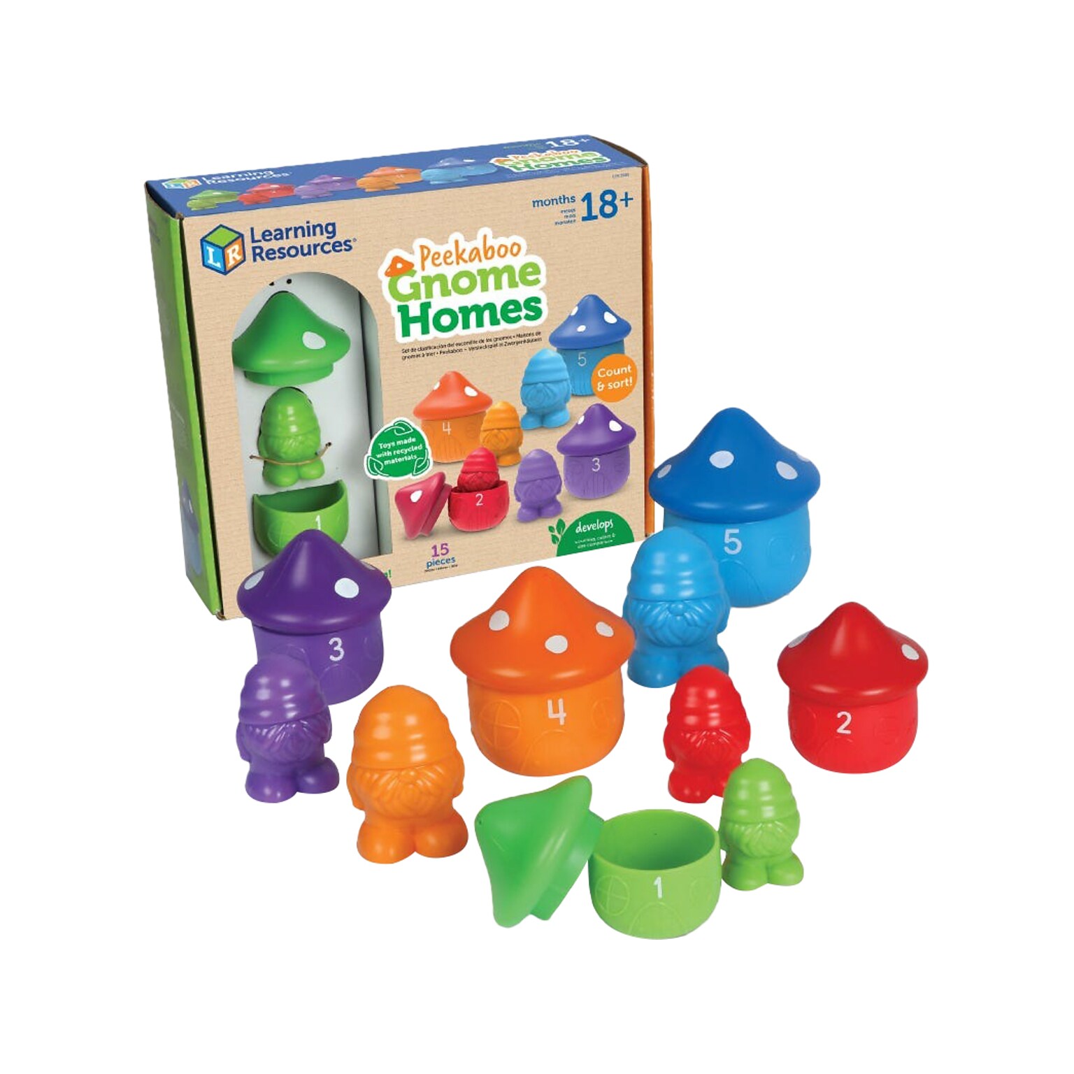 Learning Resources Peekaboo Gnome Homes Toy Set (LER3608)