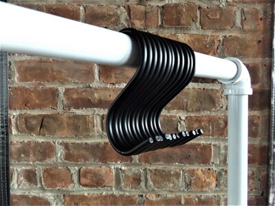 Nahanco Heavy Duty Metal Hooks, Black, 50/Carton (SHKSMB)