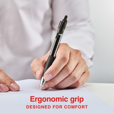 Staples ProGel™ Retractable Gel Pen, Extra Fine Point, 0.5mm, Black Ink, Dozen (ST63009)
