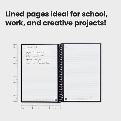 Rocketbook Core Professional Notebook, 6" x 8.8", College Ruled, 18 Sheets, Teal (EVR2-E-RCCCEFR)