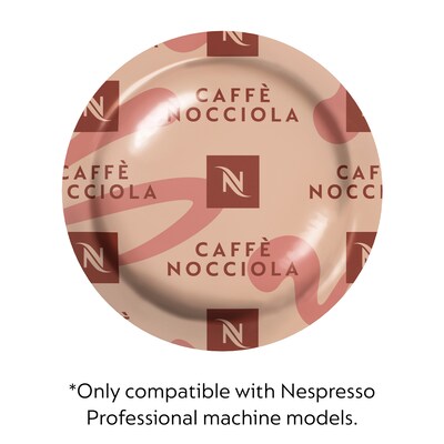 Nespresso Caffe Nocciola Coffee Nespresso Professional Capsules, Espresso Roast, 50/Box (8625.84)