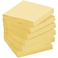 Post-it Recycled Notes, 3" x 3", Canary Collection, 75 Sheet/Pad, 24 Pads/Pack (654R24CPCY)