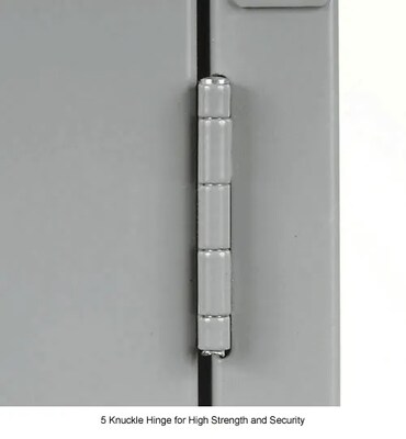 Global Industrial Infinity 2-Tier 6-Door Locker, 36"W x 18"D x 78"H, Gray (968269GY)