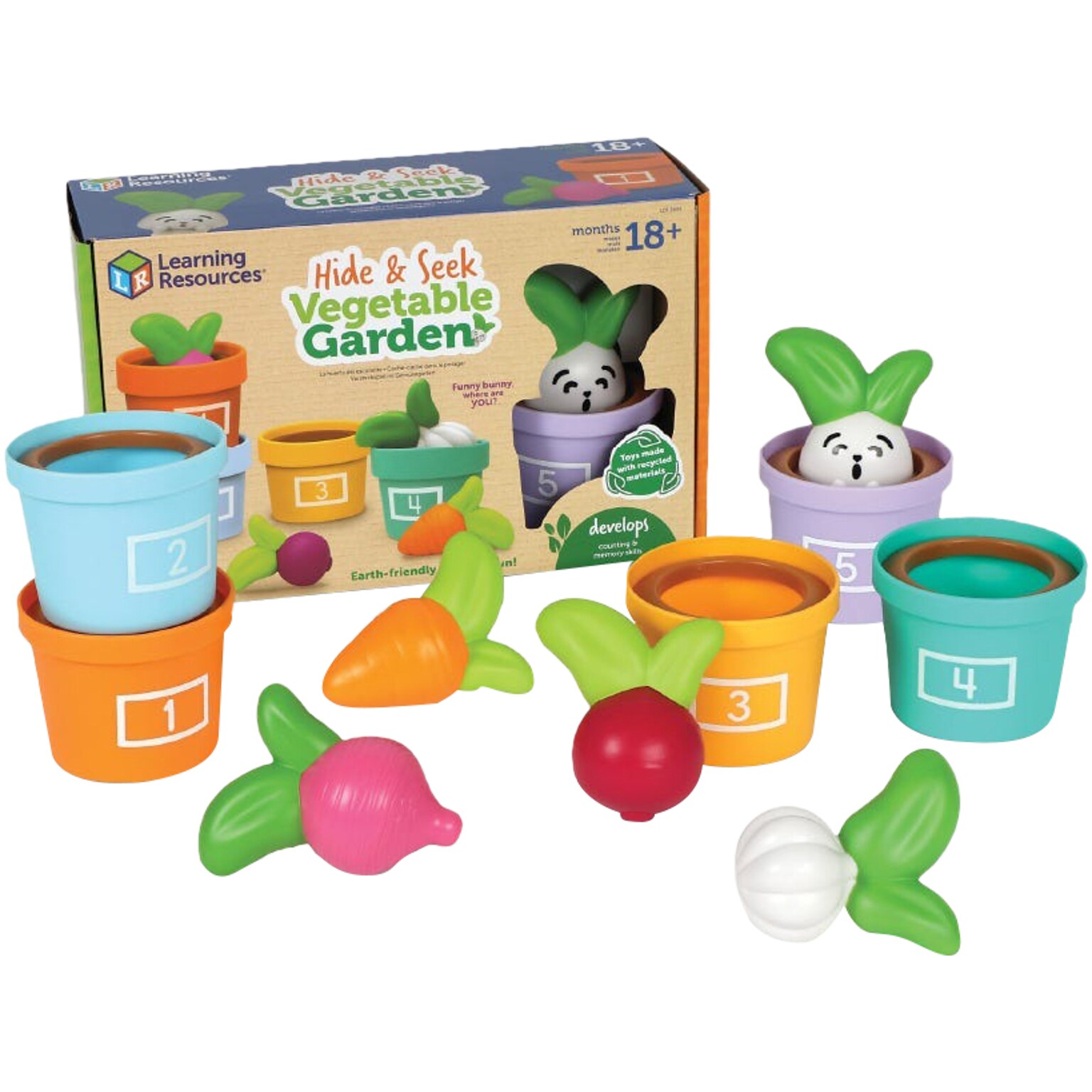 Learning Resources Hide & Seek Vegetable Garden Toy Set (LER3604)