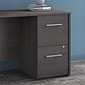 Bush Business Furniture Office 500 16W 2-Drawer Flat File Cabinet, Storm Gray (OFF216SGSU)