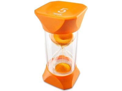hand2mind Jumbo 5-Minute Sand Timer, Orange (93068)