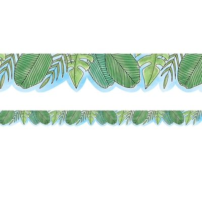 Creative Teaching Press Safari Friends Jumbo Leaves EZ Border, 48 ft., 3 Packs/Bundle (CTP10513-3)