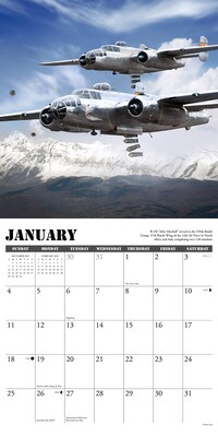 2026 Willow Creek Warbirds of WWII 12" x 12" Monthly Wall Calendar (53096)