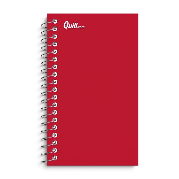 Quill Brand® Memo Books, 3" x 5", College Ruled, Assorted Colors, 75
