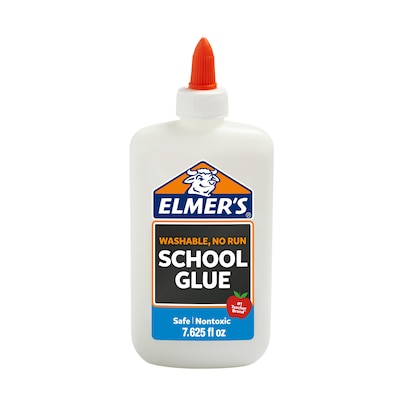 Elmers Washable Removable School Glue, 7.625 oz., White (E308)