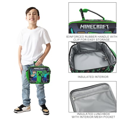 Bioworld Kids Minecraft Insulated Lunch Bag (LXY8J02MNCSB00)