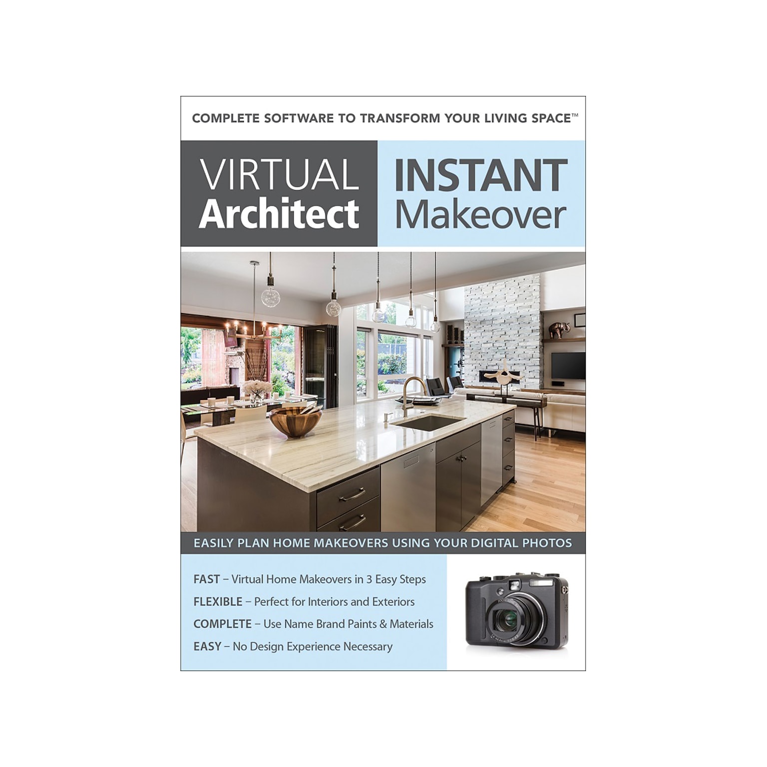 Virtual Architect Instant Makeover 2.0 for Windows, 1 User [Download]
