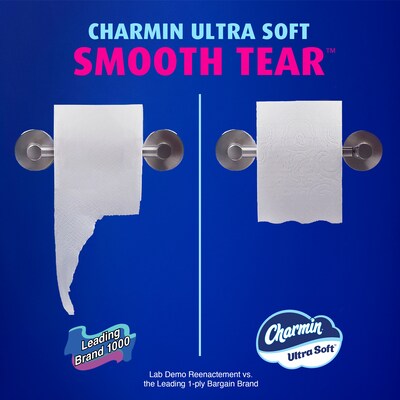 Charmin Ultra Soft Mega Toilet Paper, 2-Ply, White, 208 Sheets/Roll, 24 Rolls/Case (88000)