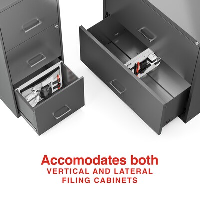Staples File Cabinet Tech Organizer, Gray/Black (TR62605)