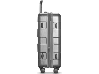 Solo New York Re:serve 26" Hardside Suitcase, 4-Wheeled Spinner, Gray (UBN922-10)
