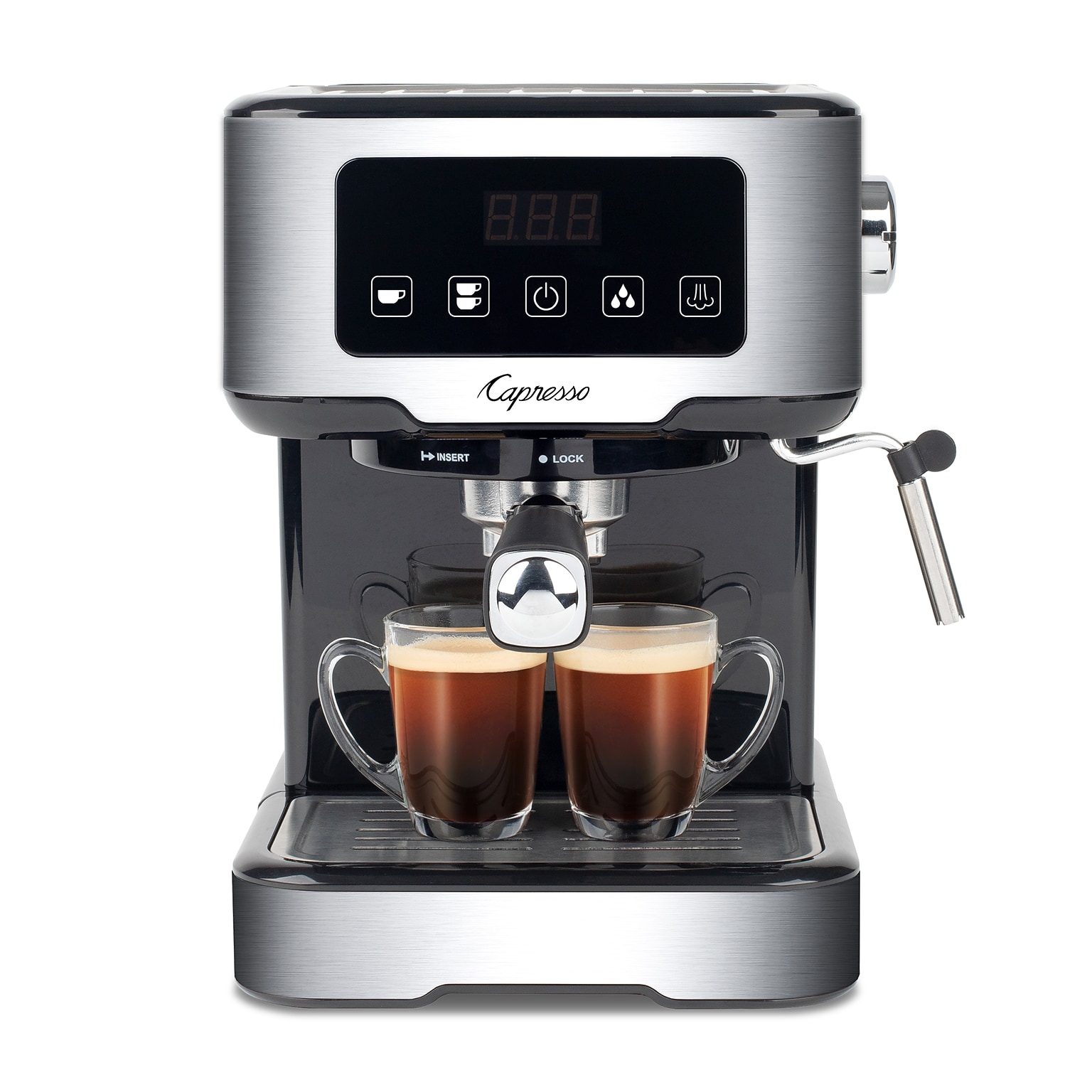Capresso Cafe TS 2-Cups Pump/Automatic Espresso Machine, Black (129.05)