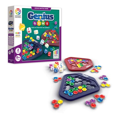 Smart Games Genius Gems Genius Battle Game, Multicolored (SG-HP003US)