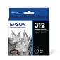 Epson T312 Black Ink Cartridge, Standard Yield