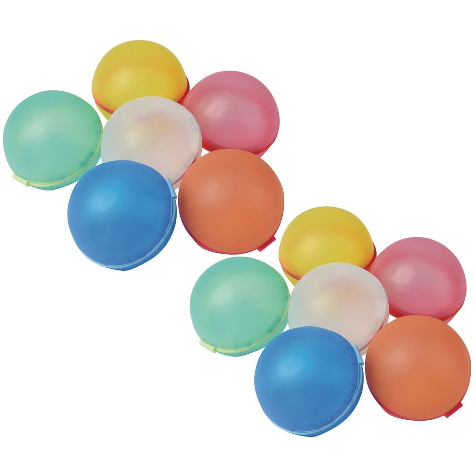 S&S Reusable Water Balloon Balls, Assorted Colors, 12/Pack (W15096)