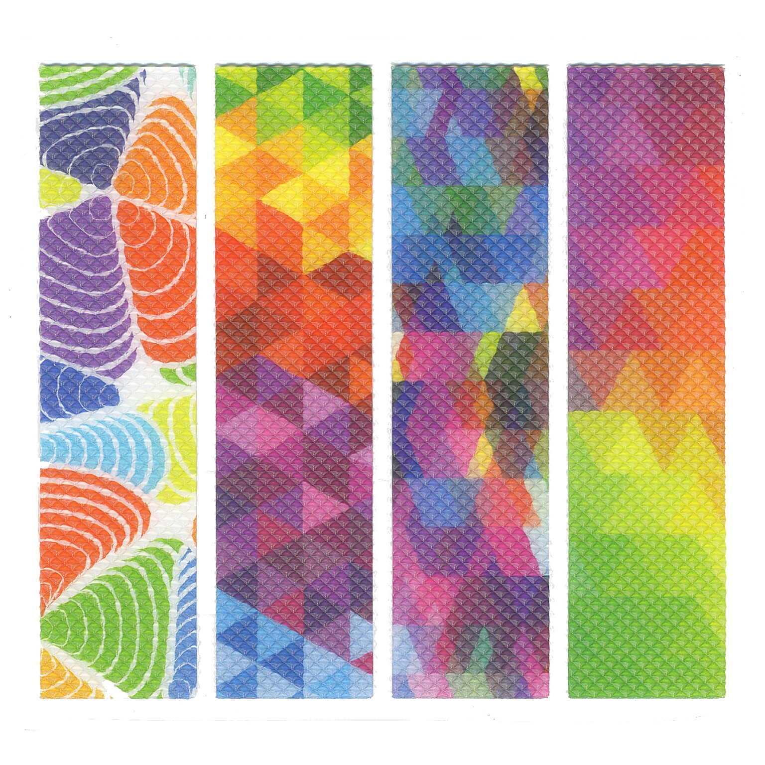 The Pencil Grip Zen Strips, Bumpy Brights, 40/Pack (TPG85640)