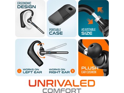 Delton 90X Ultralight Executive Wireless Noise Canceling Bluetooth Headset with 1080p Webcam (DBTHEAD90XBTDLCAM)