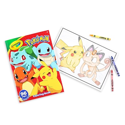Crayola Pokemon Coloring Book, 96 Pages, 8/Bundle (BIN042732-8)