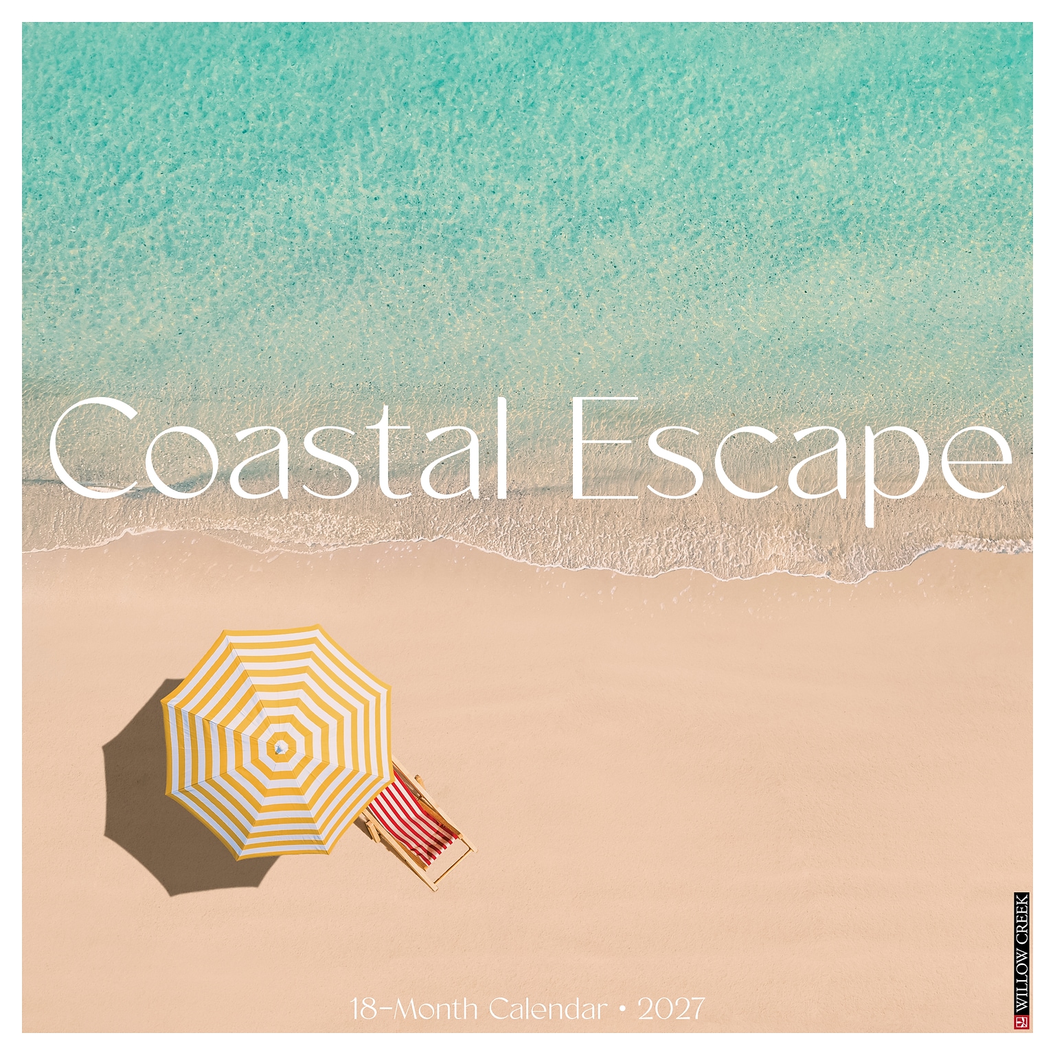 2027 Willow Creek Coastal Escape 12 x 12 Monthly Wall Calendar, Assorted Colors (67048)