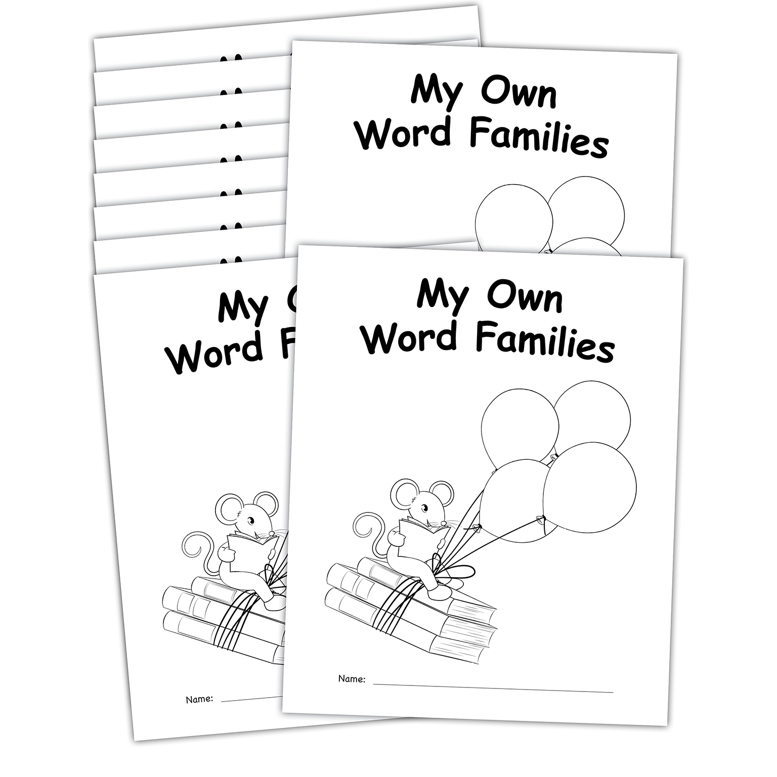 Teacher Created Resources My Own Books: My Word Families Book, Multicolored, 10/Pack (TCR2088763)