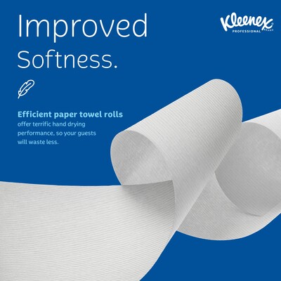 Kleenex Professional Recycled Hardwound Paper Towels, 1-ply, 425 ft./Roll, 12 Rolls/Carton (01080)