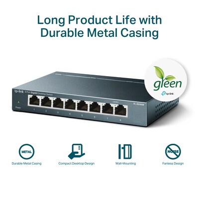 TP-Link 8-Port Gigabit Unmanaged Ethernet Network Switch (TL-SG608)