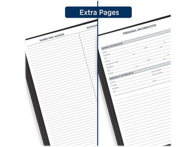 2024 AT-A-GLANCE 8.25" x 11" Weekly Appointment Book, Black (70-950-05-24)