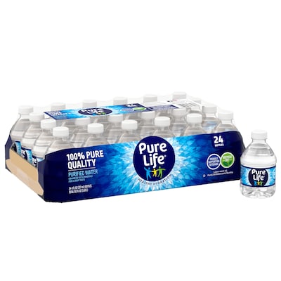 Pure Life Purified Water Plastic Bottled Water, 24 ct/ 16 fl oz