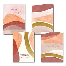 Thank You Greeting Card Assortment Pack, 3 1/2 x 4 7/8, 24 Cards with Envelopes
