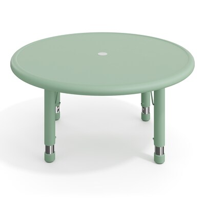 Flash Furniture Wren 33" Round Activity Table, Height Adjustable, Sage (YUYCX072RDTBSGE)