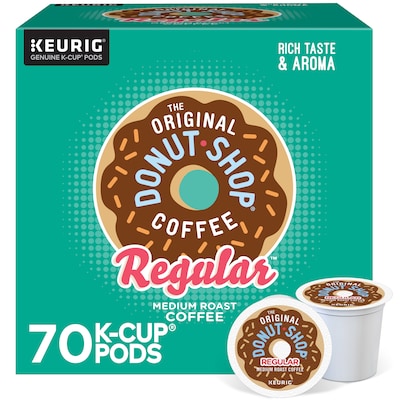 The Original Donut Shop Regular Coffee Keurig® K-Cup® Pods, Medium Roast, 70/Box (371114)