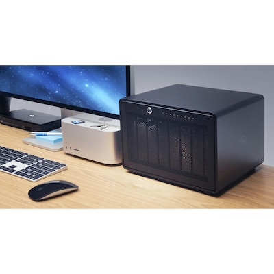 OWC ThunderBay 8 8-Bay Thunderbolt 3 RAID Enclosure, SSD & HDD, Black (OWCTB38JBKIT0)