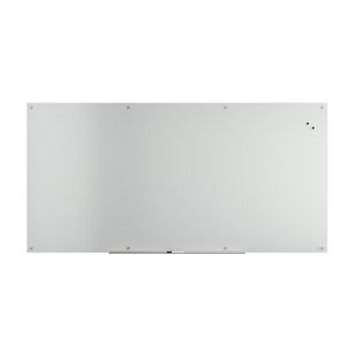 TRU RED™ Magnetic Tempered Glass Dry Erase Board, White, 8 x 4 (TR61198)