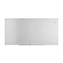 TRU RED™ Magnetic Tempered Glass Dry Erase Board, White, 8 x 4 (TR61198)