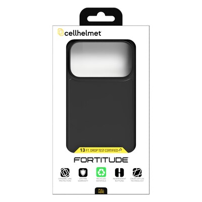 cellhelmet Fortitude MagSafe Phone Case for Apple iPhone 17 Pro Max, Black (CF-123-BLK)