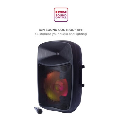 ION Pro Glow Ultra Bluetooth PA Speaker System, Black (IONPROGLOWULTR)