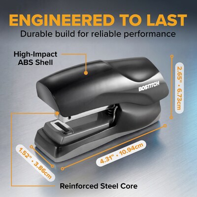 Bostitch Desktop Stapler, 40-Sheet Capacity, Black (B175-BLK)