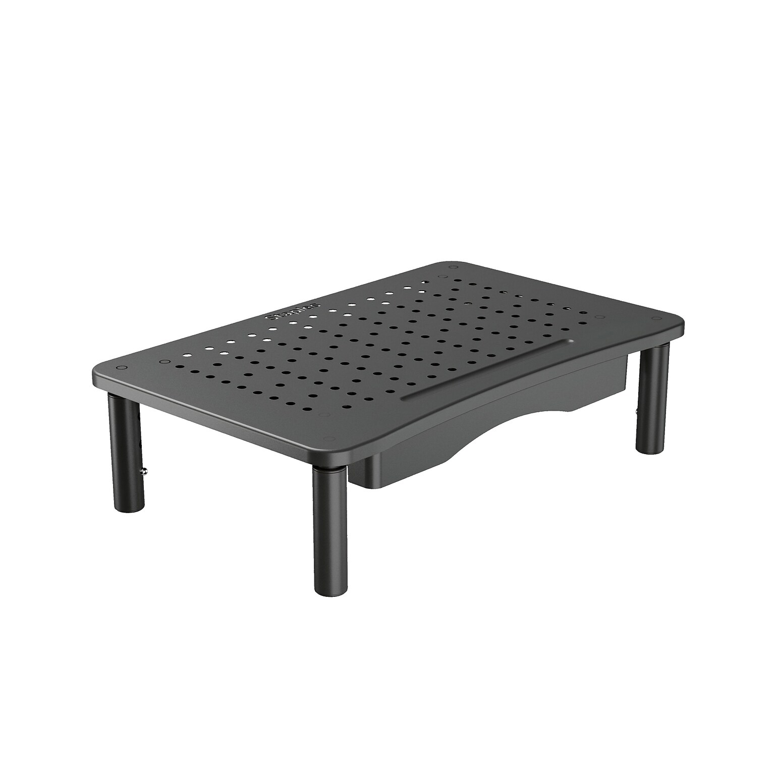 Staples TECH Adjustable Monitor Stand, Black (ST62819-CC)