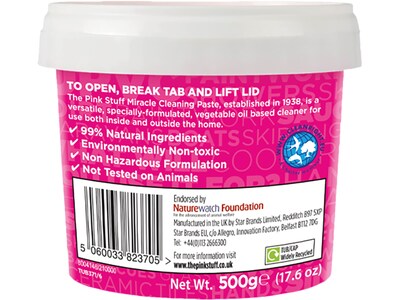 The Pink Stuff Miracle Cleaning Paste Degreaser, 17.6 Oz. (23705)