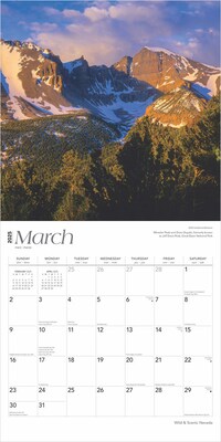 2025 BrownTrout Nevada Wild & Scenic 12" x 12" Monthly Square Wall Calendar (9781975475369)