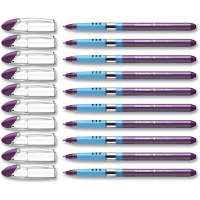 Rediform Slider Basic XB Ballpoint Pen, Extra Bold Point, 1.4 mm, Violet Ink, 10 /Box (RED151208)