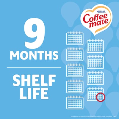 NESTLE COFFEE MATE Coffee Creamer Sugar-Free French Vanilla Flavor, Liquid Creamer Singles, 0.375 fl oz, 50 Count
